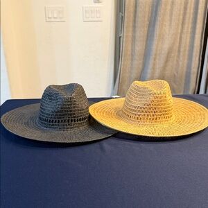 UNIVERSAL THREAD | ✨NEW✨ Adjustable Black and Tan Straw Hats